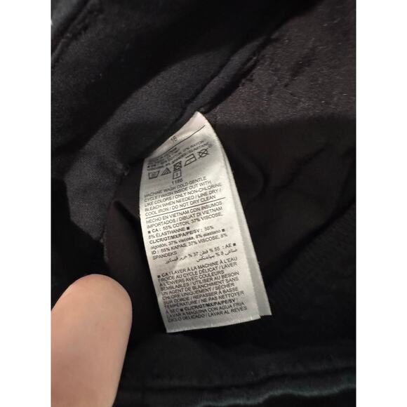 Old Navy Women's High Rise Pixie Split Hem Black Dress Pants Size 16 Work - Picture 5 of 10